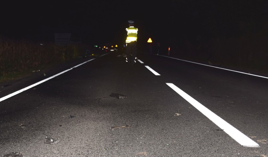 Tragiczny wypadek na drodze krajowej 28 w Trzebieńczycach koło Zatora. Nie żyje jedna osoba [AKTUALIZACJA]
