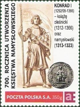 Znaczek został wydany przez Pocztę na zlecenie Namislavii.