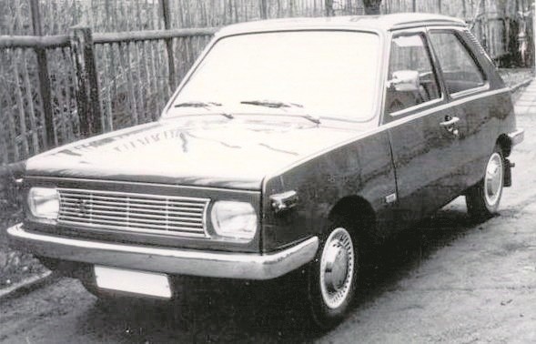 Ten prototyp Trabanta napędzany silnikiem Skody 1000 MB pokazano w 1967 delegacji AZNP
