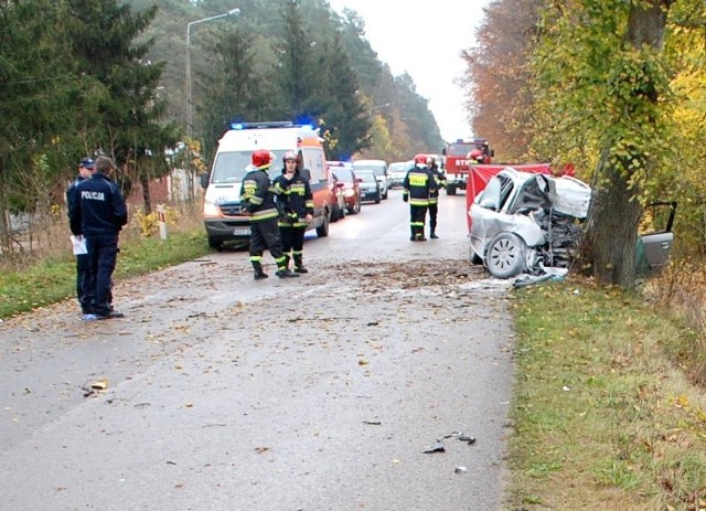 Śmiertelny wypadek w Skórczu. Zginął 34-letni kierowca [10.11.2017]