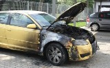 Atak na policję! Gangsterzy spalili auto Komendanta Miejskiego Policji w Łodzi i policjantki [NOWE FAKTY, zdjęcia]