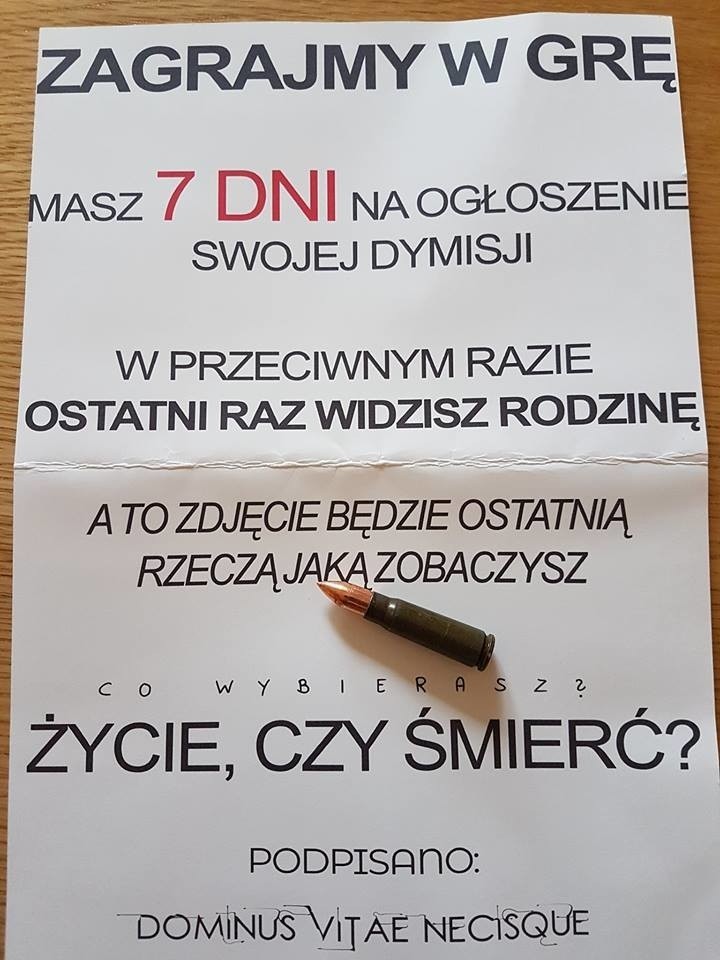 Prezydent Poznania Jacek Jaśkowiak otrzymał we wtorek list z...