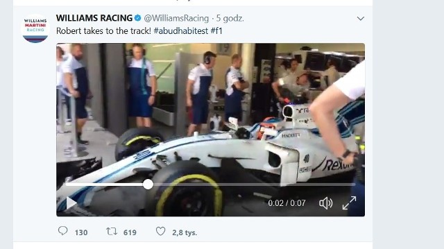 Fot. https://twitter.com/WilliamsRacing