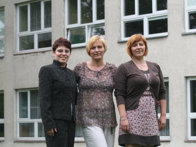 "Dziewczyny z żelaza&#8221;, czyli (od lewej) Anna Kiec, Jolanta Konarska i Agnieszka Czerwińska.