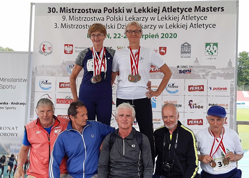 Medalowe szaleństwo sportowców weteranów z powiatu skarżyskiego na Mistrzostwach Polski w Lekkoatletyce Masters w Lublinie