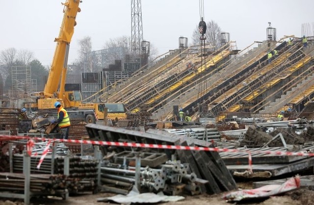 Na stadionie cały czas trwają prace