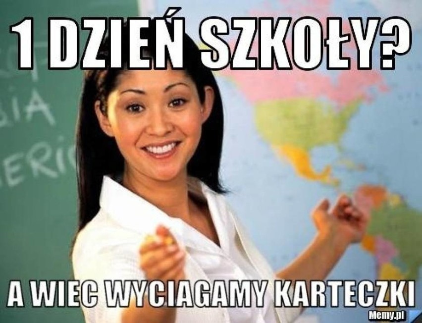 Pierwszy dzień szkoły - memy