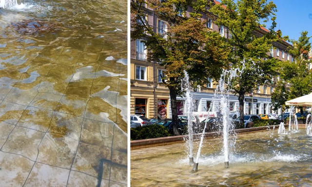 Dno fontann jest składowiskiem brudu