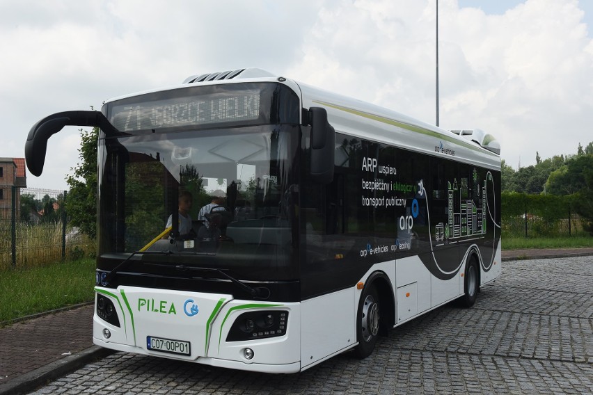 W ostatnich dniach autobus elektryczny pojawił się testowo...