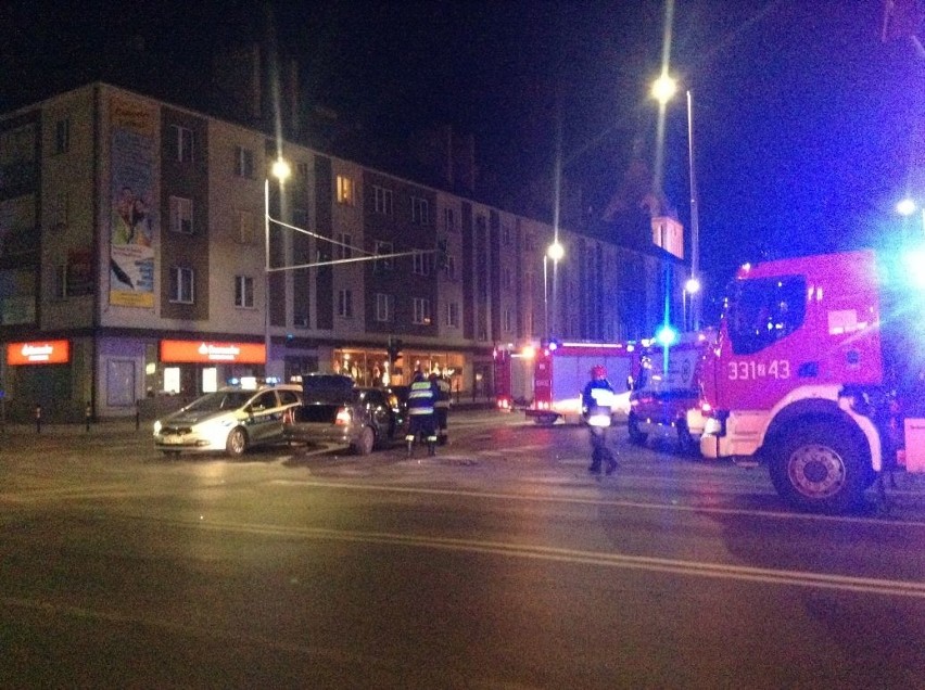Wypadek w centrum Koszalina