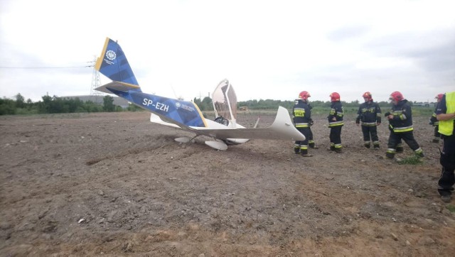 Samolot awaryjnie lądował przy Drogowej Trasie Średnicowej w Świętochłowicach