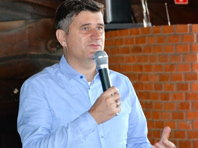 Janusz Palikot, lider Ruchu Palikota odwiedził w sobotę Tarnobrzeg.
