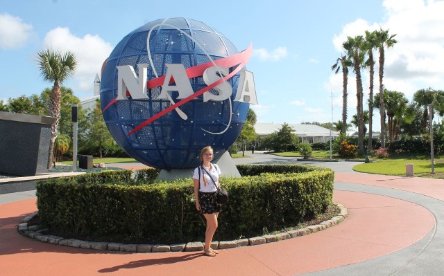 Zuzanna Rydz podczas Konferencji AIAA Propulsion and Energy Forum, w Stanach Zjednoczonych.