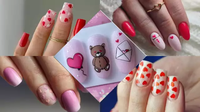 Jakie paznokcie na walentynki 2024? Sprawdź te eleganckie wzory i kolory manicure na święto zakochanych.