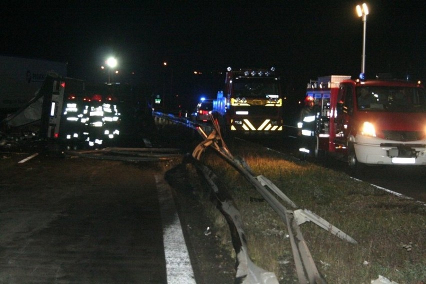 Wypadek TIRów pod Koziegłowami