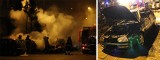 W nocy spłonął golf na ulicy Romera w Słupsku. Prawdopodobnie został podpalony (zdjęcia)