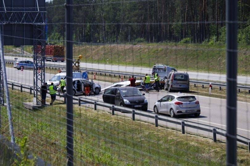 Po godzinie 8 doszło do poważnego wypadku na autostradzie A1...