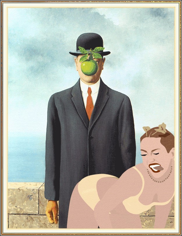 "Syn człowieczy" René Magritte