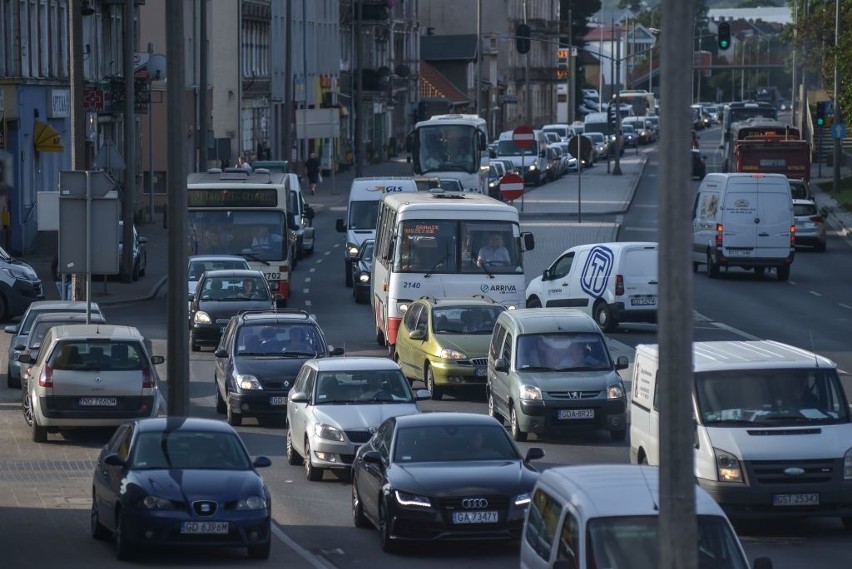 Na Trakcie św. Wojciecha z powodu utrudnień tworzą się...