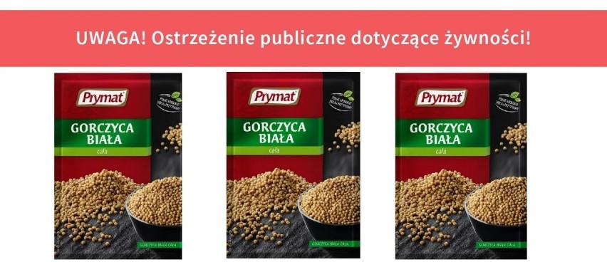 GIS wycofał znaną przyprawę marki Prymat. Sprawdź, czy masz w domu produkt "Gorczyca biała cała" [ZDJĘCIA, NUMER SERII] 16.07.2019