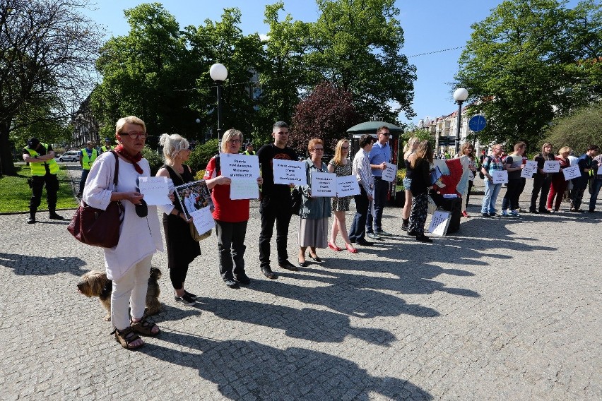 Protest przeciwko rasizmowi w Szczecinie