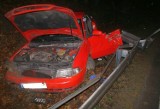 Wypadek na DK 8. Kierowca audi wjechał do rowu (zdjęcia)