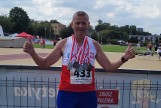 Pięć medali Mistrzostw Polski Piotra Płoskońskiego z Kolarsko-Biegowego Klubu Sportowego Radomsko. ZDJĘCIA