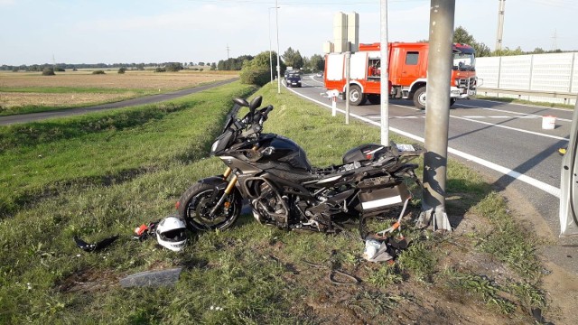 Wypadek na obwodnicy Dobrodzienia.