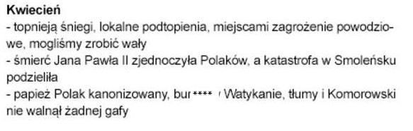 O czym media będą donosić w 2014 roku? Prześmiewcza prognoza