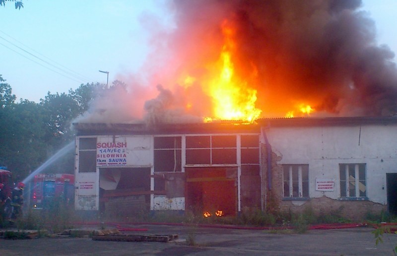 Pożar budynku przy ul. Narutowicza