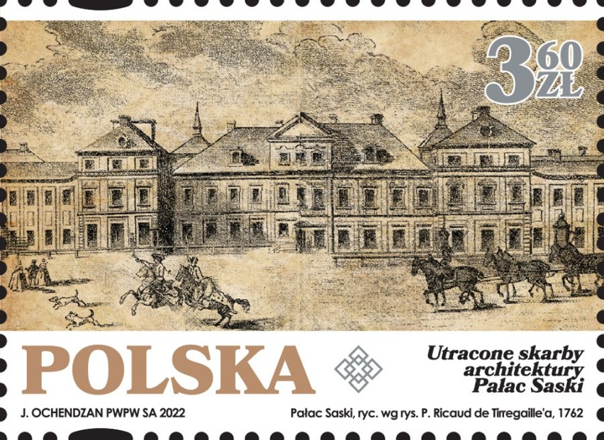 Nowe znaczki Poczty Polskiej. Pochodzą z serii "Utracone skarby architektury"
