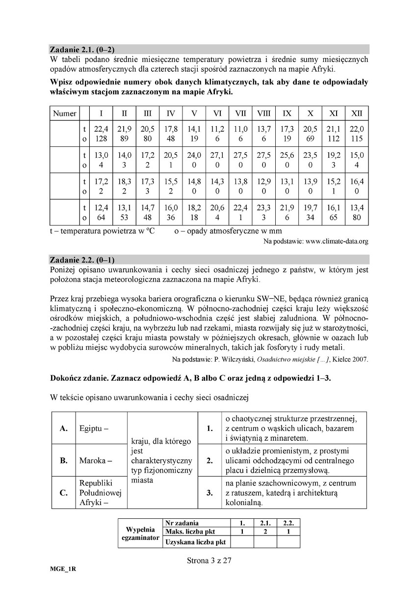 Matura 2020 – geografia: Arkusze i odpowiedzi...