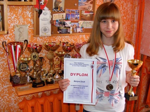 12-letnia Martyna Ziziuk na swoim koncie ma sporo zwycięstw. Ale srebrny medal mistrzostw Polski to jej największy dotychczasowy sukces.