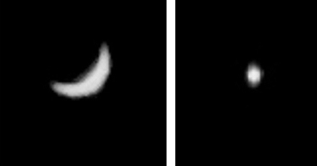 Wenus i Merkury razem na nocnym niebie. Widziana przez...