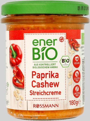Wycofany produkt: enerBiO pasta kanapkowa papryka-nerkowce...
