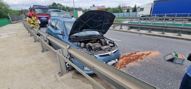 Wypadek na drodze krajowej numer 94 w Olkuszu - 23.05.2024r.