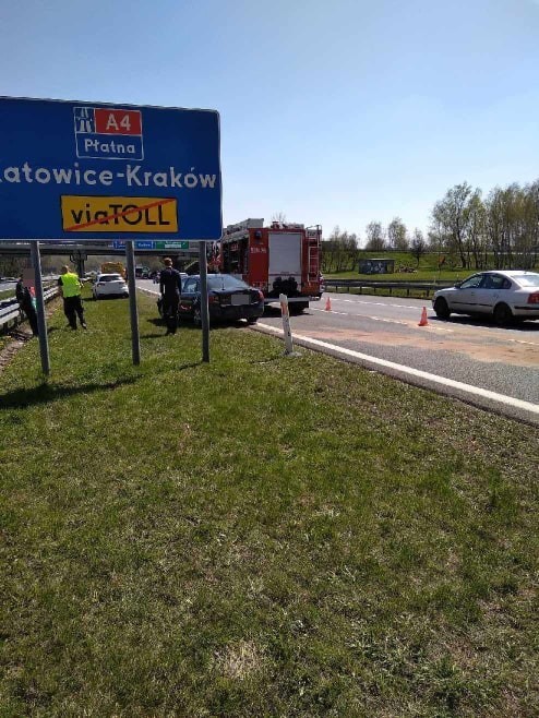 Do wypadku doszło przy węźle w Mysłowicach z trasą S1