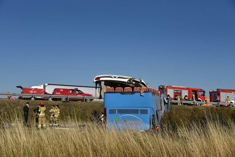 Poszkodowani w wypadku na autostradzie A1 koło Tczewa w pomorskich szpitalach. 1 osoba w ciężkim stanie. Większość pacjentów już wypisana