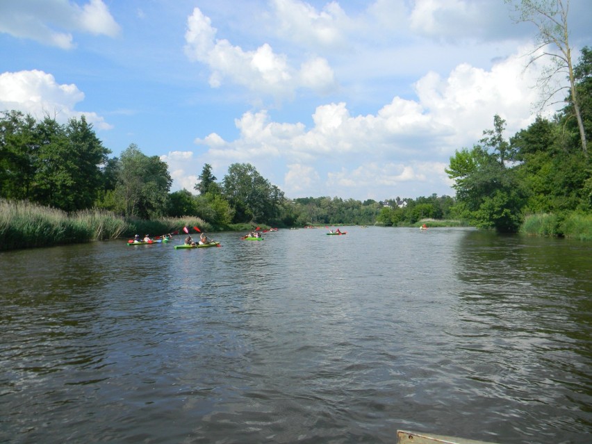 Wakacje z ratownikami w Białobrzegach. WOPR organizuje zajęcia dla dzieci, na kajakach i z nauką pływania