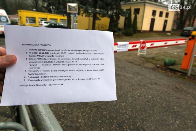 W szpitalu MSWiA przy ul. Jagiellońskiej w Szczecinie wprowadzono zakaz odwiedzin po wykryciu ogniska odry