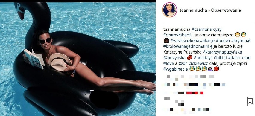 Anna Mucha tęskni za wakacjami i publikuje odważne zdjęcie w bikini. Fani zachwyceni figurą aktorki [zdjęcia]