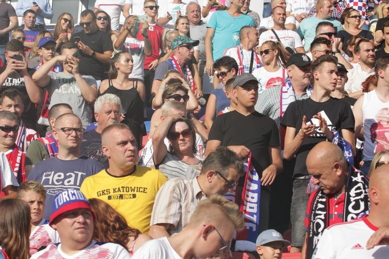 26.07.2019. Kibice na meczu Górnik Zabrze - Zagłębie Lubin....