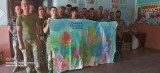 Przedszkolaki z Lublina namalowały obraz. Powstał na Koryznowej, a wisi w obwodzie dniepropetrowskim w Ukrainie