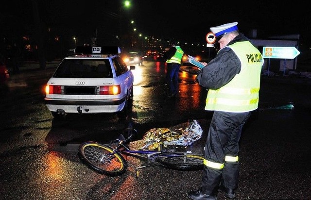 Taksówkarz potrącił rowerzystę