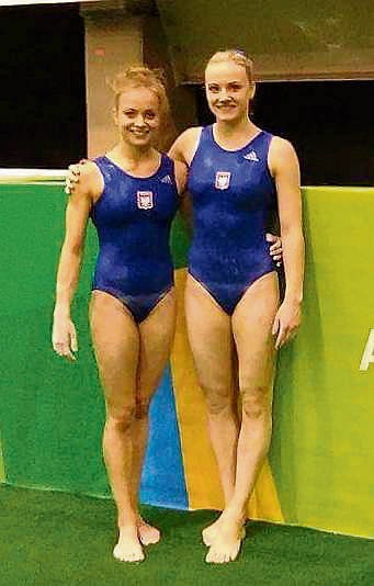 Katarzyna Jurkowska-Kowalska (z lewej) z Gabrielą Janik podczas zawodów Test Event w Rio de Janeiro