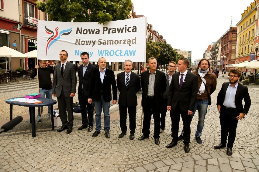 Wrocław: Politycy od Korwin-Mikkego rozpoczęli kampanię (ZDJĘCIA)