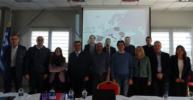 Uczestnicy spotkania w Salonikach, gdzie spotkali się partnerzy projektu edukacyjnego, finansowanego z funduszu unijnego.