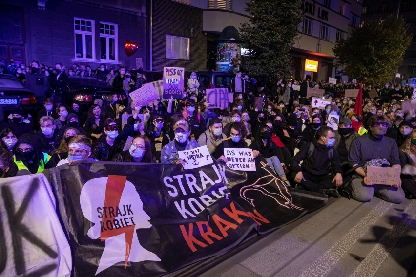 Protesty w Krakowie po wyroku TK ws. aborcji