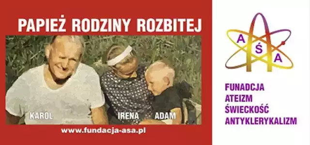 Fundacja Ateizm-Świeckość-Antyklerykalizm rezygnuje z ustawienia w Lublinie billboardu sugerującego, że młody Karol Wojtyła miał konkubinę i dziecko