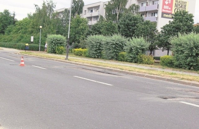 Remont prowadzono między innymi na ulicy Wyszyńskiego  